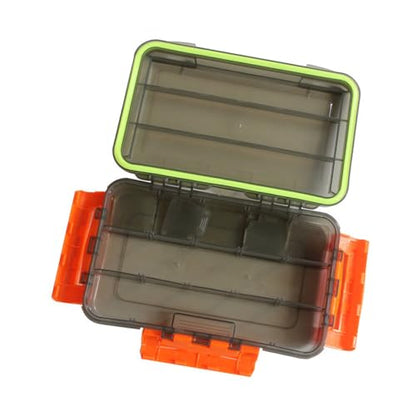 Durability Fishing Tackle Box with Triples Side Lock Large Capacity Lures Tackle Box for Secure Baits Storage - style: Small Brown