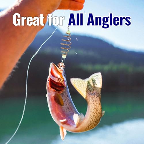 30PCS Fishing Bait Cage Luminous Chum Basket Rig with Spring Feeder Bait Holder Rig for Carp, Mullet, Dough, Chicken Liver, Pack Bait – Glow in Dark Freshwater Fishing Tackle Accessories
