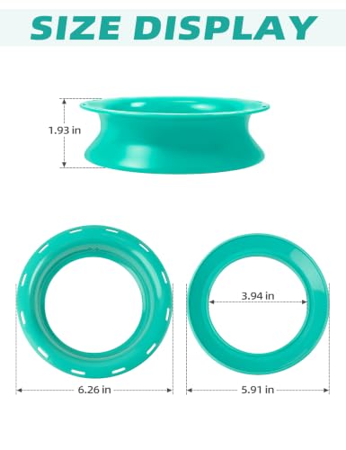 BLUEWING Fishing Yoyo Spool Cuban Hand Reel Yo-yo Spooler for Line and Leader Storage Fishing Coiling Plate - color: Cyan 6in