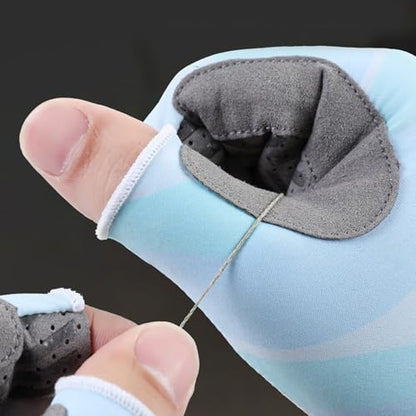 Breathable Elastic Gloves for Fishing Hiking Cycling UPF50+ Sun Protections Fishing Gloves Comfortable Fingerless - size: X-Large