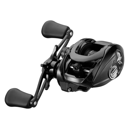 HAUT TON Matel Master Advanced Version Baitcaster reels,6.2:1Gear Ratio,5+1Ball Bearing,Bait clickers,12Lb Drag System Fishing Reels,for Saltwater,Freshwater - color: CW-DC