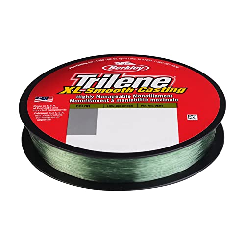 Berkley Trilene XL Monofilament Fishing Line - color: Low-Vis Green, size: 300yd, style: 6lb Test