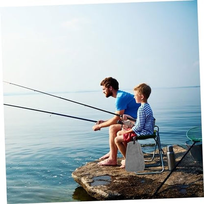 Fish Catching Towel Non-Slip Hand Protection Cover for Fish Handling Puncture Proof Double-Layer Fishing Towel 12.59 X 7.48 in for Hiking Camping Boating Outdoor Use - color: Grey