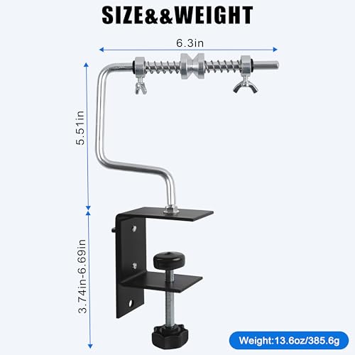 SILANON Fishing Line Spooler Adjustable Fishing Line Winder Spooler Machine Portable Stable Reel Spooler with Clamp Spooling Station System for Spinning Casting Reels - style: Type B-With Clamp