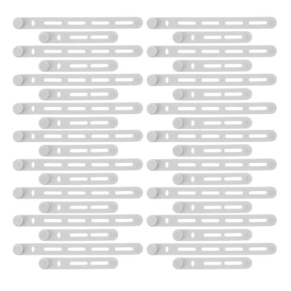 40pcs Silicone Fishing Rod Straps for Electronics Cords and Rods, Soft Non-Slip Grip with Smooth Finish, Maintains Original Shape, for Tackle Boxes and Travel Organization