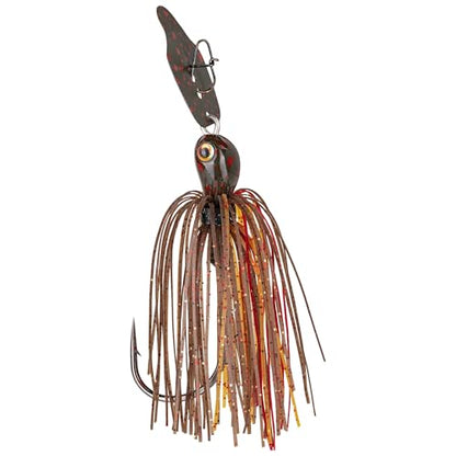 Strike King Thunder Cricket Fishing Lure, Vibrating Swim Jig, Silver Blade, 4/0 Jungle-Style Flipping Hook - color: Falcon Lake Craw, size: 1/2 oz