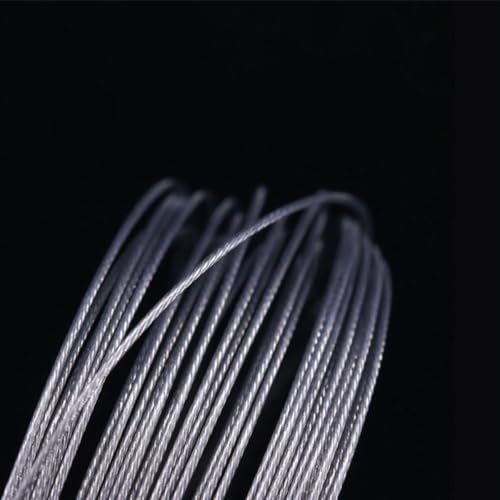 UKCOCO 24pcs Stainless Steel Bite-Resistant Fishing Leaders with Swivel and Soft Wire 250mm High-Strength Fishing Wire for Catfishing and Gear
