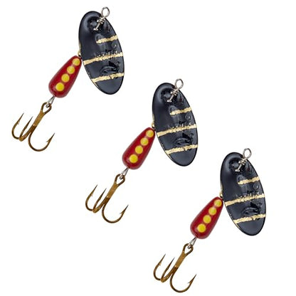 Panther Martin Classic Regular Teardrop Spinners Fishing Lure Catches Trout, Walleye, Nothern Pike, Largemouth Bass, Perch, Crappie & More. - color: Black Zebra, size: 1 (1/32 oz)