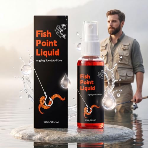 Fish Attractant Liquid Mist - Natural Fishing Bait Scent Additive Spray | Natural liquid fish attractant enhances bait scent to help draw fish for freshwatter and saltwater fishing.