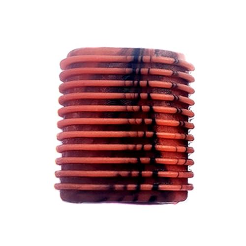 Rubber Fishing Reel Handle Grip Sleeve Non-Slip Baitcaster Knob Covers for Casting or Spinning Reel Red -12PCS