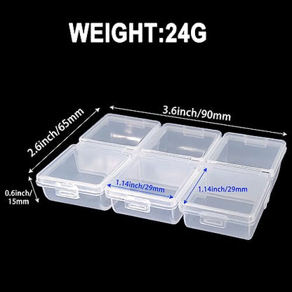 2PC-Aventik Fishing Tackle Box Tackle Utility Boxes Plastic Box Storage Organizer Fishing Storage(Hook box-6C) - style: 2PCS-HOOK BOX-6C