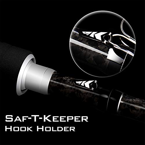 KastKing Perigee II Spinning & Casting Fishing Rods, Fuji O-Ring Line Guides, 24 Ton Carbon Fiber Casting and Spinning Rods - Two Pieces,Twin-Tip Rods - size: 7'0"- Medium - Fast - 2pcs, style: Spin