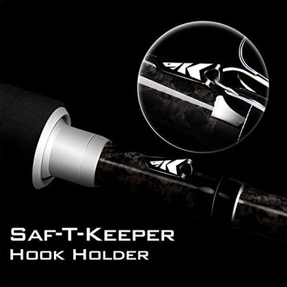 KastKing Perigee II Spinning & Casting Fishing Rods, Fuji O-Ring Line Guides, 24 Ton Carbon Fiber Casting and Spinning Rods - Two Pieces,Twin-Tip Rods - size: 7'0"- Medium Heavy - Fast - 2pcs, style: Spin