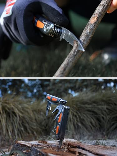 14-in-1 Multitool Pliers, Premium Gift Box Packaging, Ideal Gift for Dad | Small Pocket Knife Multitool, Mini Utility knife, Folding Pliers with Sheath, EDC Multitool Knife, Self-Locking Design - size: Gift Box Packing