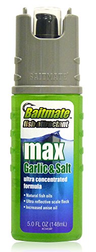Baitmate Max Scent Fish Attractant, for Lures and Baits - 5 fl oz. - style: Garlic & Salt