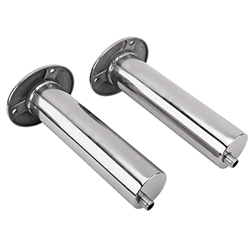 YaeMarine 4-Pack Heavy Duty Stainless Steel 316 Deluxe Rod Holders with Drain, Flush Mount Fishing Rod Pole Holders, 30 Degree /15 Degree/90 Degree - style: 90 Degree