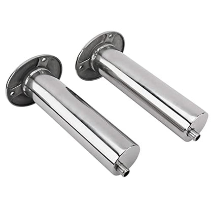 YaeMarine 4-Pack Heavy Duty Stainless Steel 316 Deluxe Rod Holders with Drain, Flush Mount Fishing Rod Pole Holders, 30 Degree /15 Degree/90 Degree - style: 90 Degree