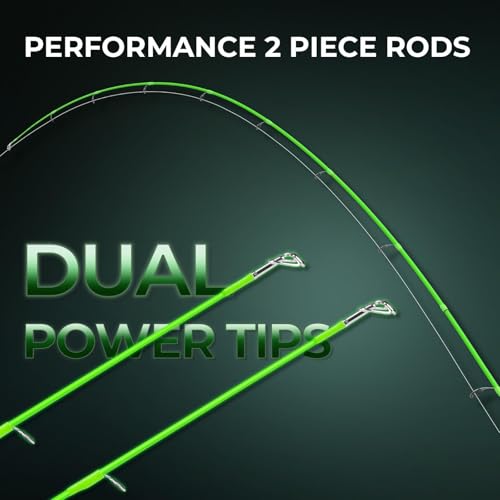 KastKing Zephyr Dual Tip Casting Rods & Spinning Fishing Rods, Lightweight KastFlex IM6 Graphite Rod, Dual Tips Section for Different Powers, Built-in Hook Keeper, PTS Power Transition System - size: 6'6"-M/MH-F(2 Pcs+ Extra Tip), style: Spinning