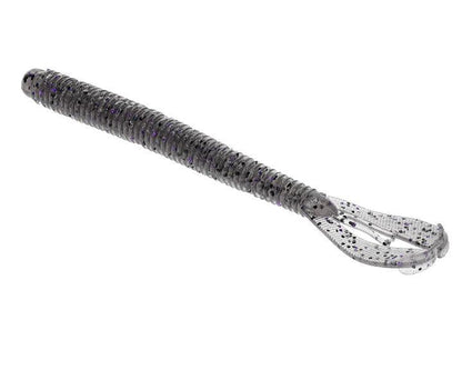 Strike King Rage Twin Tail Menace Worm Soft Bait Fishing Lure, 6", 2 Rage Flange Tails - color: Smoke Gold with Purple Flake