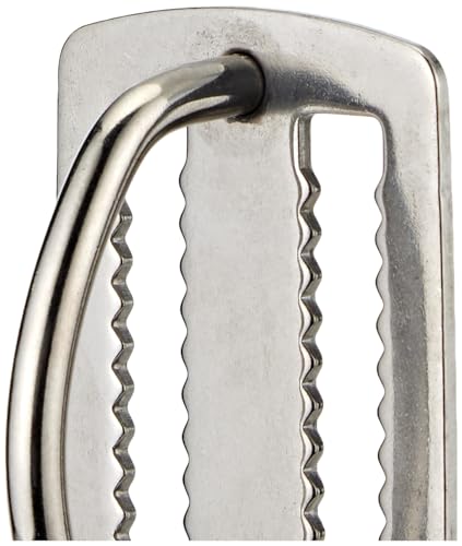 Scuba Choice Stainless Steel Weight Belt Keeper with D-Ring – Heavy Duty, Slip-Free, Prevents Accidental Release, Fits 2" Webbing, Ideal for Diving, Spearfishing, and Water Sports Accessories