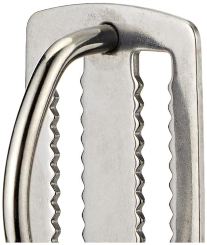 Scuba Choice Stainless Steel Weight Belt Keeper with D-Ring – Heavy Duty, Slip-Free, Prevents Accidental Release, Fits 2" Webbing, Ideal for Diving, Spearfishing, and Water Sports Accessories