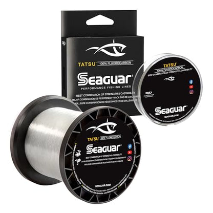 Seaguar Tatsu Fishing Line for Casting, & Live Bait, 100% Fluorocarbon, Clear, Multiple Sizes - size: 20lbs/200yds