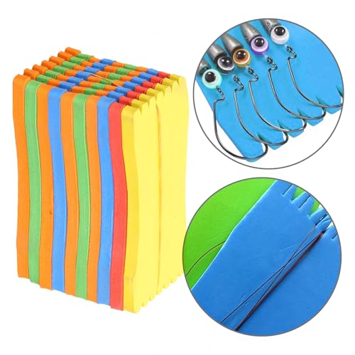 10Pcs Fishing Spools Keeper Foam Fishing Line Board Sponge Fishing Foam Fishing Foam Fishing Winding Fishing Rigs Holder Fishing Winding Board
