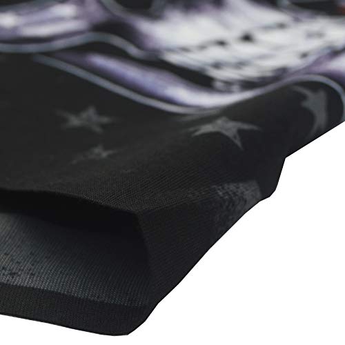 Obacle Neck Gaiter Face Mask Bandana for Dust Wind Sun Protection for Men Women - color: Flag One Red Line Flag Skull