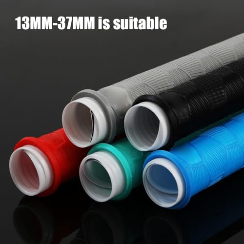 Fishing Rod Handle Cover, Silicone Fishing Pole Tube Sleeve with Non-Slip Design for 13mm-37mm Handle - color: Blue