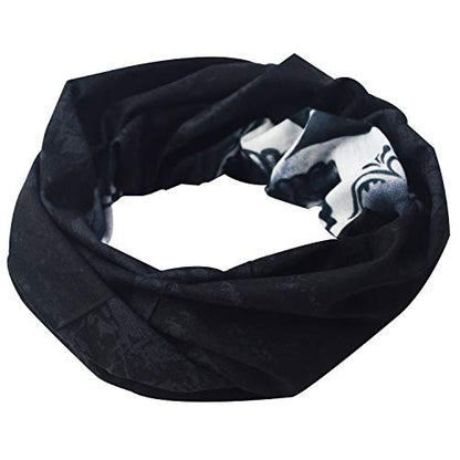 Obacle Skull Face Mask for Women Dust Wind Sun Protection Rave Festival Riding - color: Skull Gray Face Black Nose