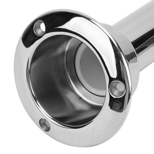 Boat Rod Cup Holder, 2 in 1 Stainless Steel Fishing Rod Holder No Drilling Quick Mount, Universal Heavy Duty Marine Storage Bracket for Yacht Ship Kayak Fishing Accessories