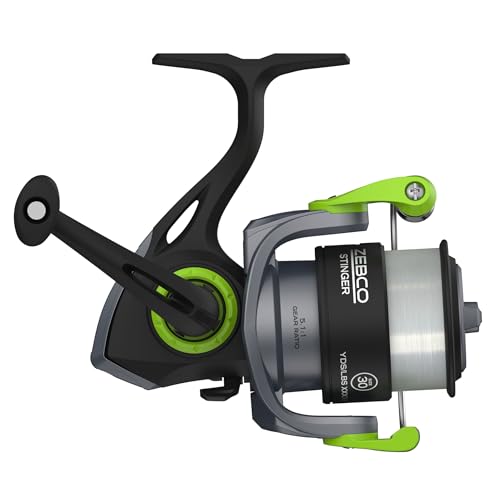 Zebco Stinger Spinning Fishing Reel, 1+1 Bearings Fishing Reel - size: Size 30 Reel