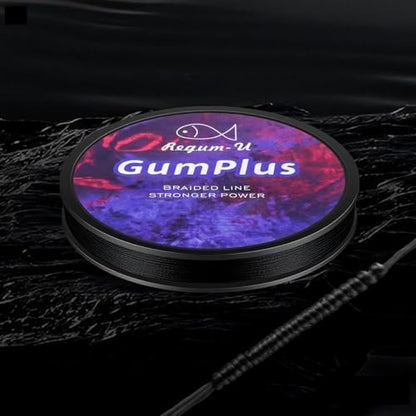 Gummax 8 Strand Braided Fishing Line | -Pro Grade Power Performance-Abrasion Resistant-Zero Stretch-Smaller Diameter - color: Black, size: 120LB-150yards