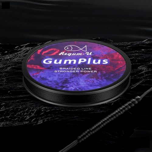 GumMAX 545/1093/1640yds 5-100LB 8X Braided Fishing Line Abrasion Resistant Superline Zero Stretch & Smaller Diameter Confuse & Never Fade in Saltwater and Freshwater - color: Black, size: 80LB-150yards