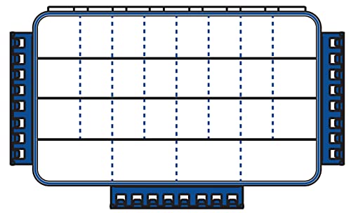 Flambeau Outdoors Fully Divided Slim Waterproof Ultimate Tuff Tainer | 28 Compartments, Removable Zerust Anti-Corrosion Dividers, Tackle Storage Customization, 14" x 8.9" x 1.7" - size: 5000/3700, style: 28 Compartments