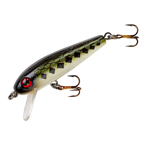 Value Series Minnow Crankbait Shallow Water Fishing Lure - color: Bass, size: 1 5/8"