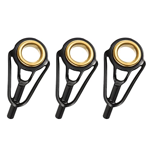 PATIKIL Fishing Rod Tips Repair Kit Stainless Steel Ring Guide for Saltwater Freshwater Fishing - size: 1.8mm