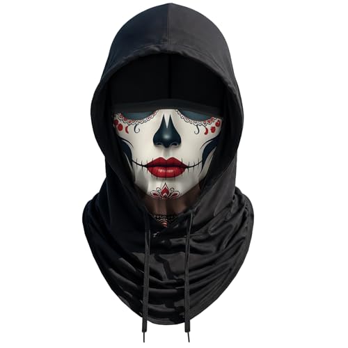 Skull Balaclava Hat for Women Men Sun UV Protection Summer Cooling Full Face Mask Cycling Hiking Fishing Outdoor Sports - color: Skull 08