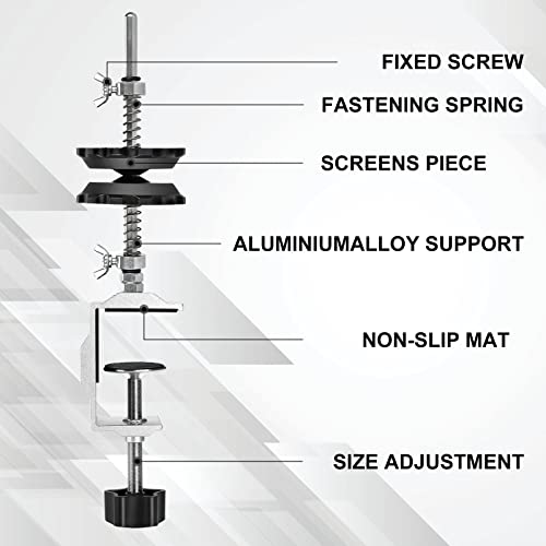 Fishing Portable Table Mount Line Spooler for Fising Spinning and Baitcasting Reels Adding Line，Fishing Line Spool Holder with Calmp and Tensioner -Winder & Spooling Accessories-C