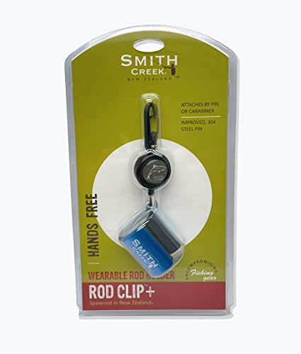 Smith Creek Rod Clip+, Wearable Fishing Rod Holder - style: Blue