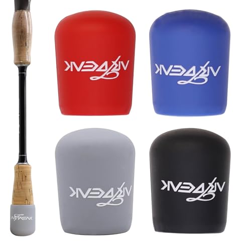 Dovesun Fishing Rod Butt Cushion Seat Cushions Fishing Rod Protector Butt Cap End Large(1.38in) 4 Colors 8pcs - color: 8PCS-Fit for 1.18"-1.34"(30mm-34mm) Rod Butt