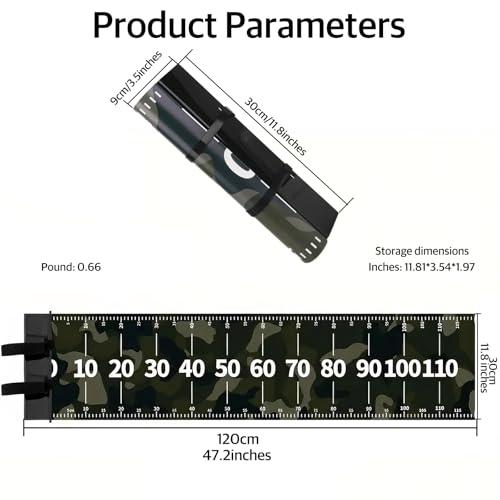 Bump Board Fishing Ruler, 120cm x 30cm Fish Measuring Board with Bump Plate, Waterproof Roll-Up Fish Measuring Mat for Boat, Kayak, Lake & Shore Fishing