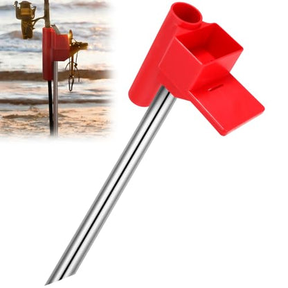 AceOrbit Sand Spike for Surf Fishing Bait Box Cutting Board PVC Portable Beach Fishing Rod Holder for Beaches, Rivers and Sandy Beaches Outdoor Angling
