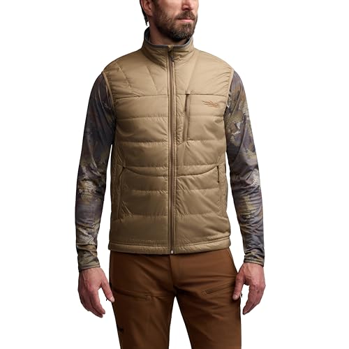SITKA Kelvin Aerolite Vest - Lightweight Insulated Hunting Vest for Men - color: Buckskin, size: X-Large