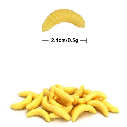 100pcs Fresh Water Fishing Bait, Soft Plastic Worms Lures, Bass Fishing Worms Lures Soft Baits
