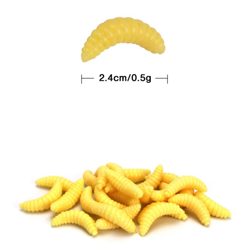 100pcs Fresh Water Fishing Bait, Soft Plastic Worms, Bass Fishing Worms, Soft Bait Shad Fishing Lures, Worm Baits