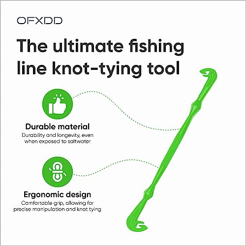 Loop Tyer - Hook Loop Tyer for Fishing - Plastic Fishing Line Knot Tying Tool, Green, 3 Pcs