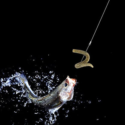 Dr.Fish 100 Pack Aberdeen Fishing Hooks Freshwater, Straight Shank Light Wire Worm Hooks for Bass/Crappie/Bream/Bluegill/Panfish - size: #12-100 Pack