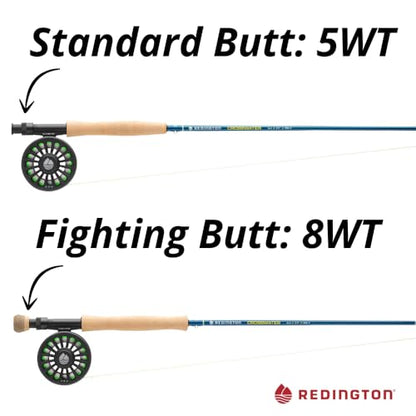 Redington Crosswater Fly Fishing Outfit – 4-Piece Fly Rod with Crosswater Reel, Rio Mainstream Fly Line & Zippered Travel Case – Complete Starter Kit - size: 8WT 9'0"