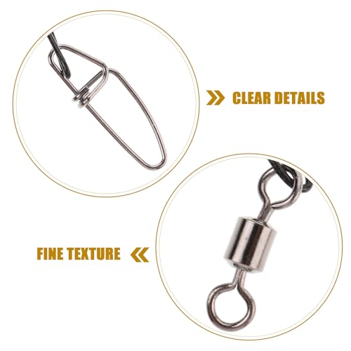 10pcs Heavy Duty Steel Fishing Leaders 50cm Anti-bite Wire Line for Saltwater and Freshwater Fishing Lure Connection